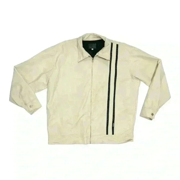 Rubber Soul Other - VINTAGE 90’S L.A RUBBER SOUL Full Zip Cream “Rubber” Jacket. Size XL